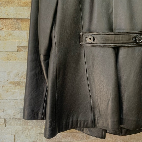 Danier Black Leather Lambskin Jacket, XS/S - Picture 6 of 6